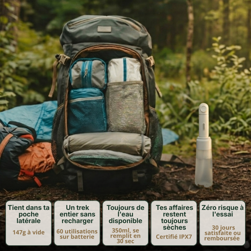 PURETREK - Le bidet de trek Leave No Trace