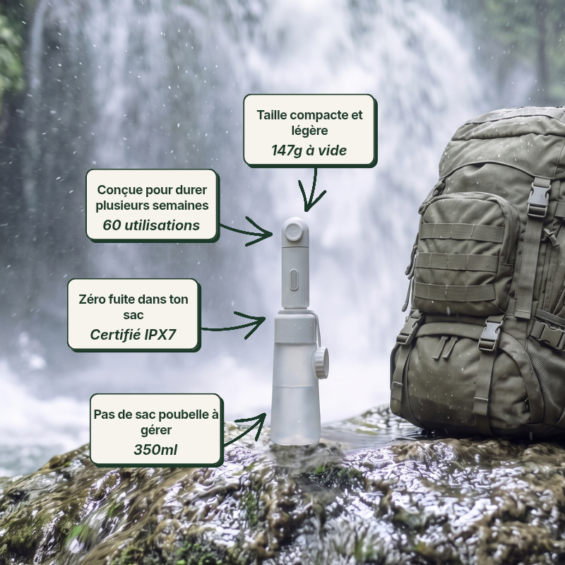 PURETREK - Le bidet de trek Leave No Trace